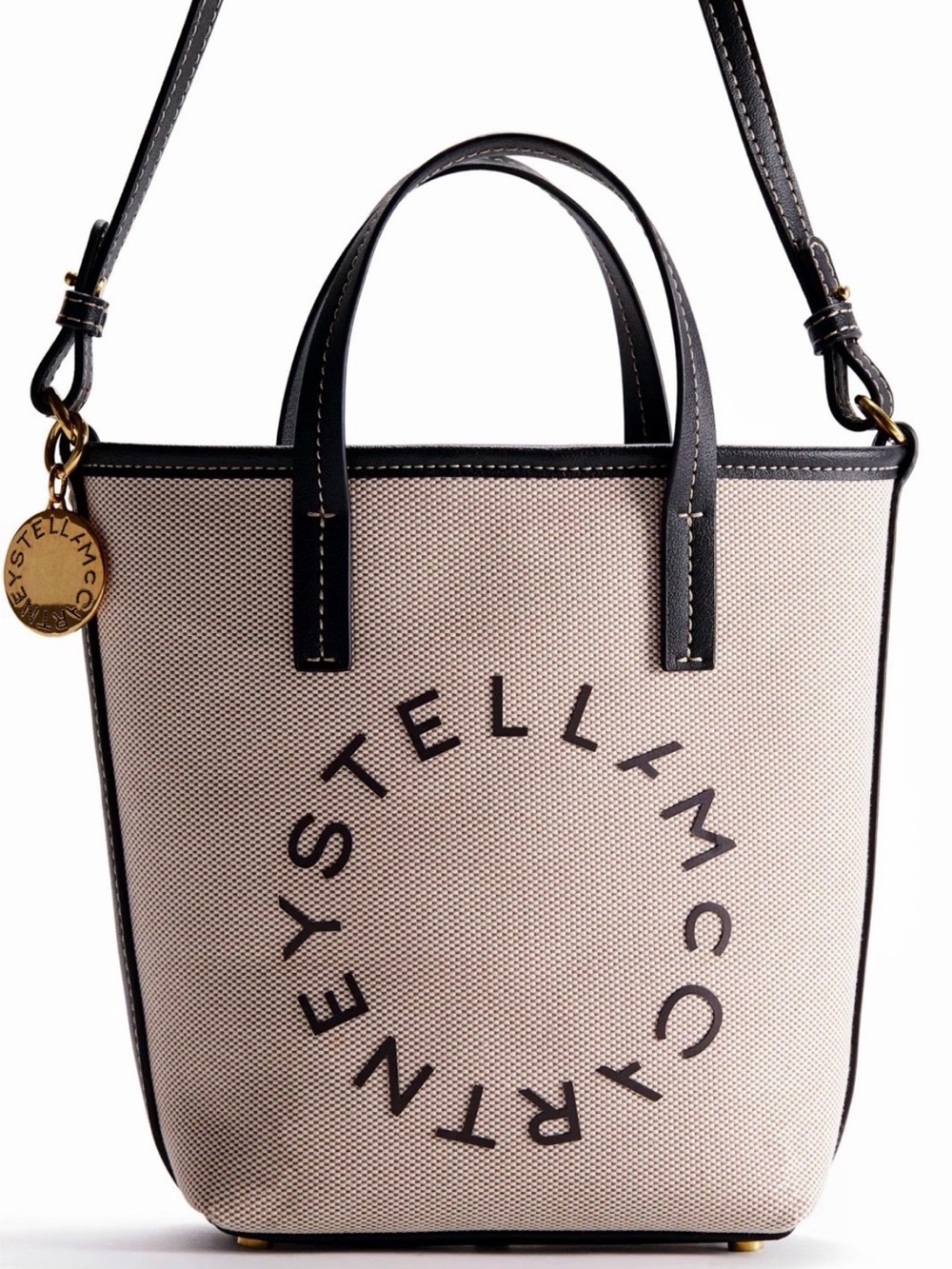 STELLA MCCARTNEY H&M SMALL COATED CANVAS TOTE BAG NWT LIMITED EDITION - Picture 2 of 12